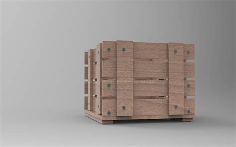 3d Model Simple Wood Box Turbosquid 1970280