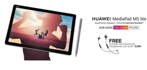 HUAWEI MediaPad M5 Lite 10 will be available for pre booking - Technuter