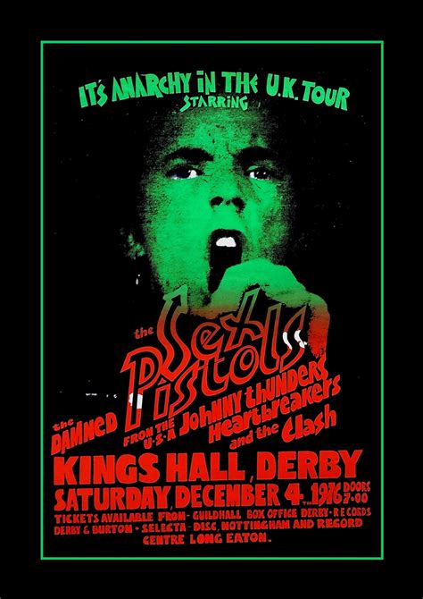 SEX PISTOLS A2 Art Poster Anarchy Tour Punk 1977 Etsy
