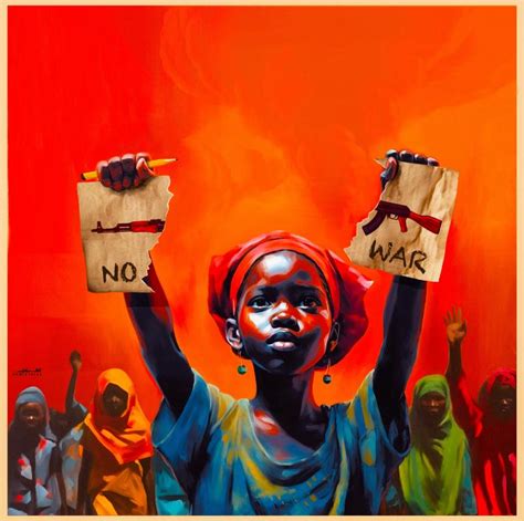 No War Sudan Cartoon Movement