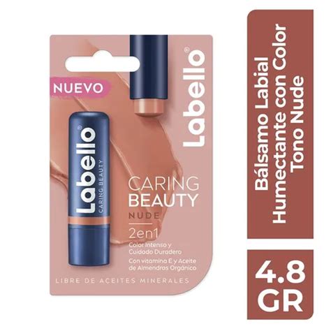 Bálsamo Labial Labello Caring Beauty Color Nude 4 8g MercadoLibre