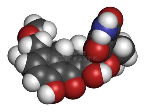 Sarecycline Antibiotic Drug Molecule Tetracycline Class D Rendering