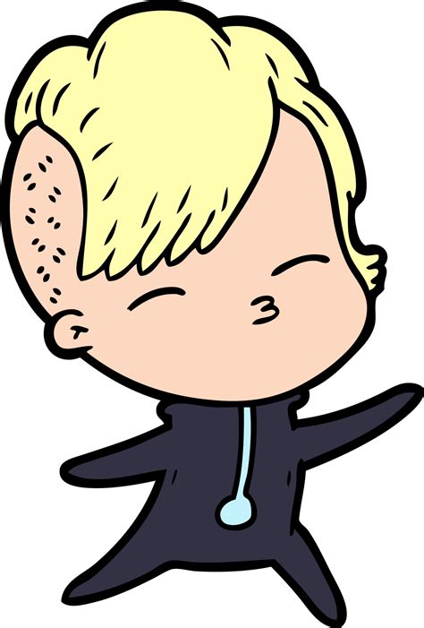 Cartoon Squinting Girl 42280939 Png
