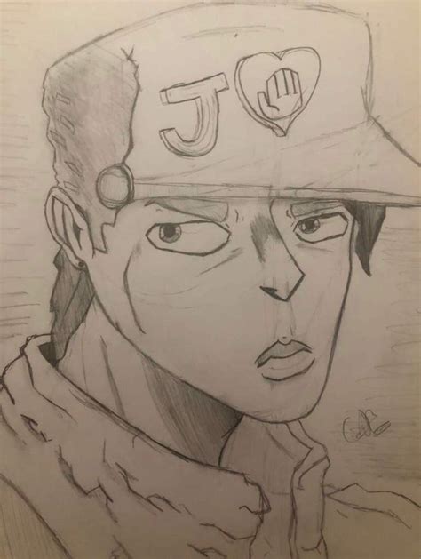 Jojo Diamond Is Unbreakable Jotaro Drawing Anime Art Amino