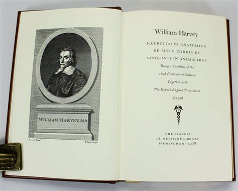 William Harvey Exercitatio Anatomica De Motu Cordis Et Sanguinis In A