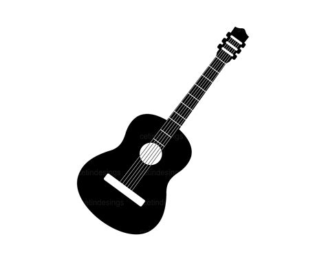 Silueta De Guitarra Svg Guitarra Png Archivo De Corte De Etsy M Xico