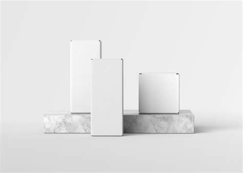 Square And Vertical Box Free Mockup — Free Mockup World