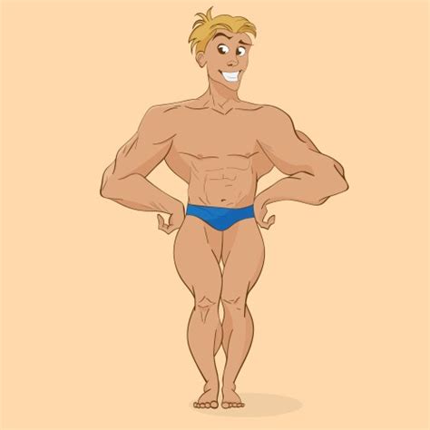 Naked Man Cartoon Vector Images Over 1 200