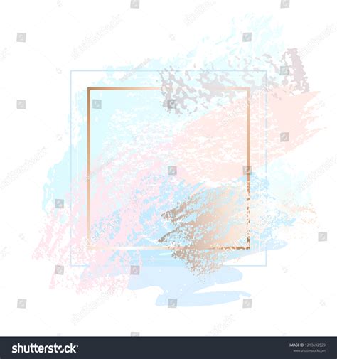 Golden Pink Nude Art Frames Modern vector de stock libre de regalías 1213692529 Shutterstock
