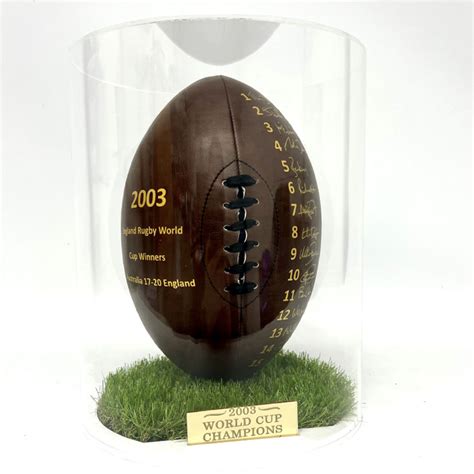 Rugby World Cup 2003 Signed Ball In Perspex Box | 2003 World Cup Champions