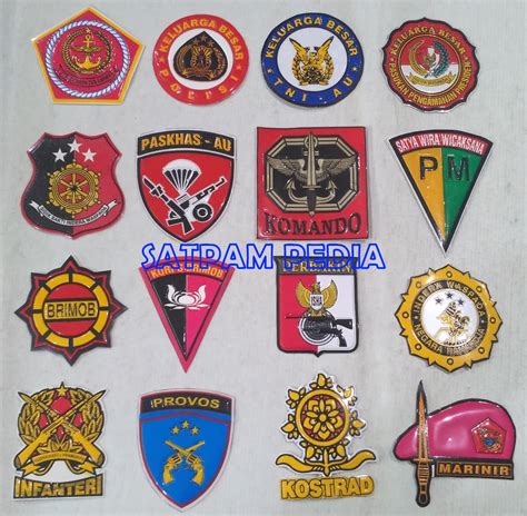 Sticker Embos Besar Logo Kesatuan Stiker Emblem Embos Besar Logo