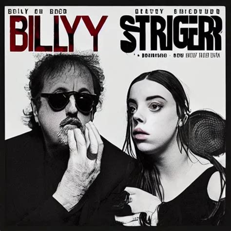 Billy Joel The Stranger Album Cover With Billie Eilish Stable