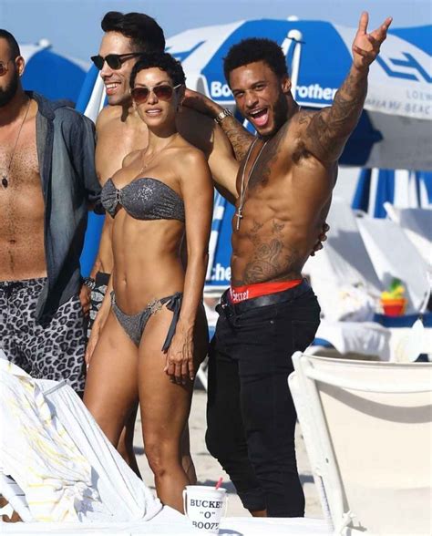 Nicole Murphy Bikini Candids Miami March Celebsla