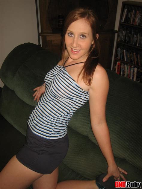 Horny Redhead Ruby Strips Out Of Her Superman Panties And Starts To Finger Her Wet Pussy Porn