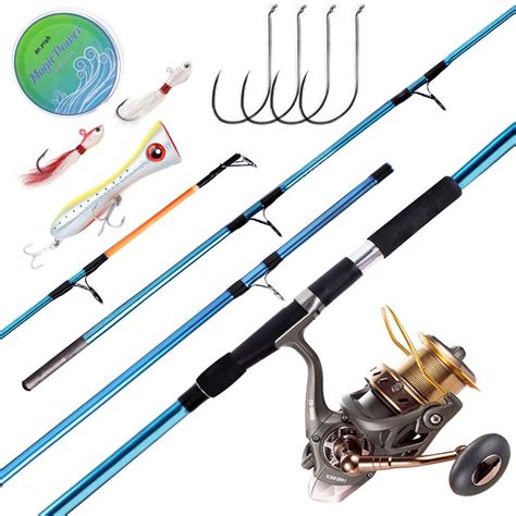 Dr Fish Saltwater Surf Fishing Rod And Reel Combos Full Kit Ft