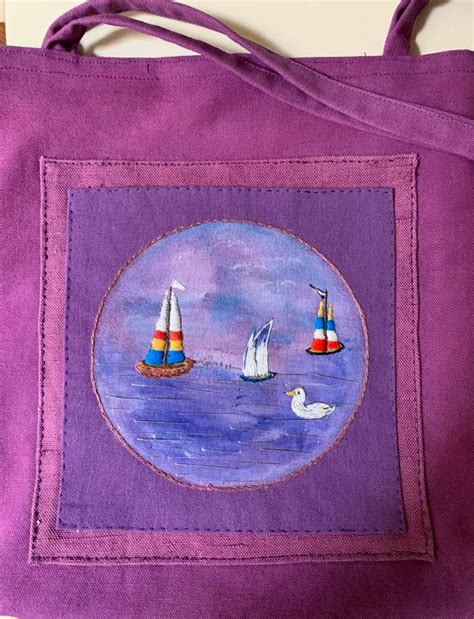 Combining Painted Backgrounds And Hand Stitched Art Artscenterofmontross