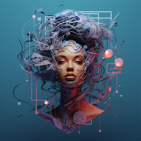 artificial intelligence art psd  high quality  psd templates