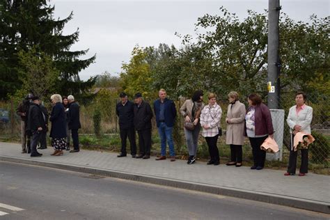 Uroczyste otwarcie przebudowanej drogi powiatowej Grębków Podsusze