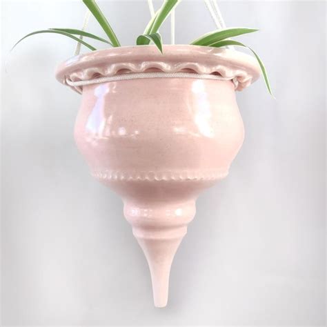 Pink Ceramic Planter Etsy