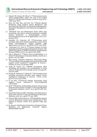 IRJET - Stock Market Prediction using Machine Learning Algorithm | PDF ...