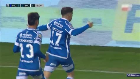 Godoy Cruz vs Boca el gol de Tomás Conechny 4 0