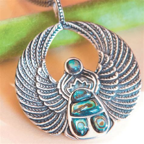 Silber-Amulett »Skarabäus«, mit Abalone-Muschel - Schirner Onlineshop