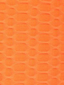 ZAFUL Criss Cross Honeycomb Textured Star Shaped Bikini Top In ORANGE