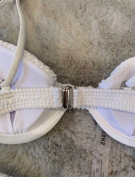 White Textured High Cut Bikini On Carousell