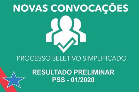 Resultado Preliminar do PSS 01/2020 | SEDUC :: Secretaria de Estado de ...