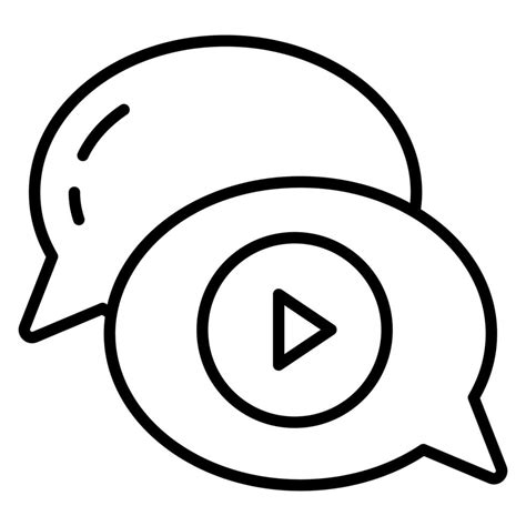 Video Chatting Vector Icon Isolated On White Background 18763523 Vector