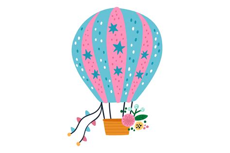 Cute Hot Air Balloon Clipart