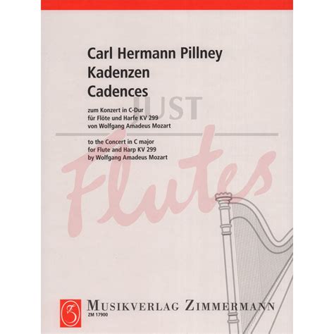 Cadenzas For Flute And Harp Concerto In C Major Kv299 W A Mozart And K H Pillney Just Flutes