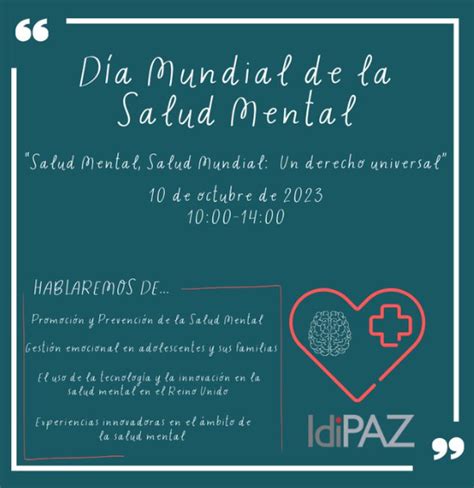 Regic Jornada Por El DÍa Mundial De La Salud Mental 2023 Salud