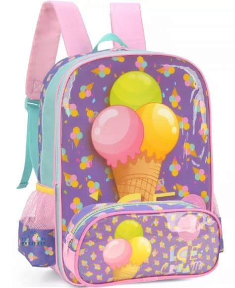 Mochila Costa Luxcel Up You Sorvete Ice Cream Is Upra Papelaria