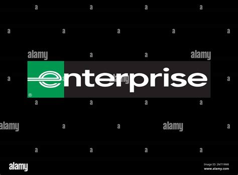 Enterprise Rent A Car Logo Black Background Stock Photo Alamy