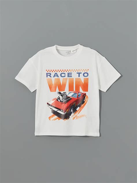 LCW Kids Beyaz Hot Wheels Lisanslı Erkek Bebek Tişört ve Şort 2 li S5DJ04Z1 Q6K LCW