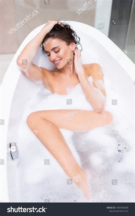 Attractive Sexy Woman Lying Naked Bath Stock Photo 1840784038 Shutterstock