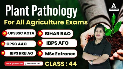 Plant Pathology 44 UPSSSC AGTA BIHAR BAO IBPS AFO IBPS RRB AO