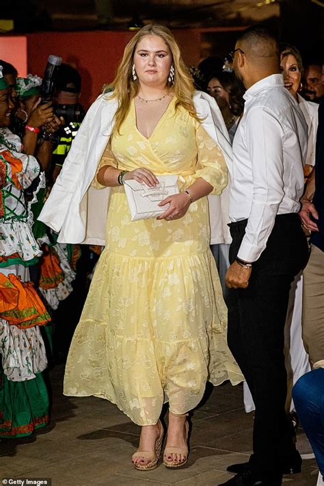 Princess Catharina Amalia Of The Netherlands Wears Yellow During Her