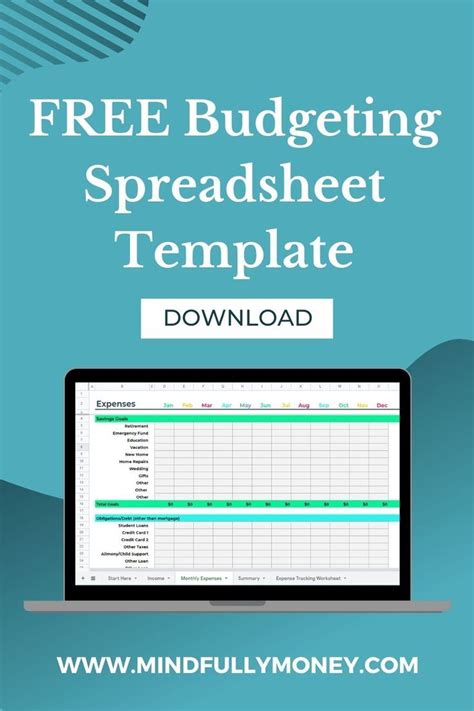 FREE Budgeting Spreadsheet Template for Excel or Google Sheets | Budget ...