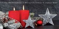 Klassische Weihnachtskarte im preisgünstigen Kleinformat Stilvolle