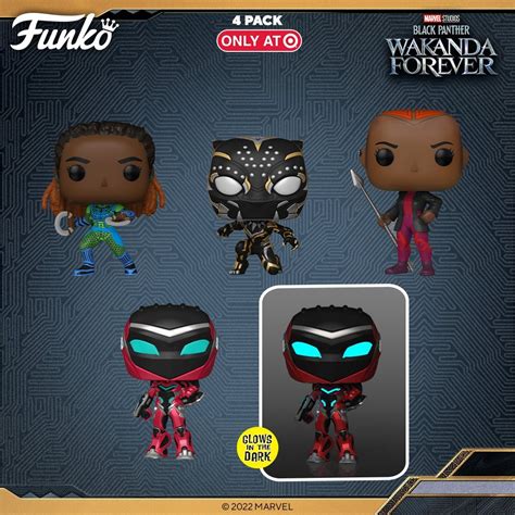 Black Panther Wakanda Forever Funko Pops Extra Magic Minutes