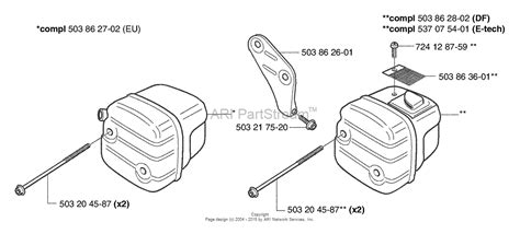 Husqvarna 353 EPA I 2002 09 Parts Diagram For Muffler