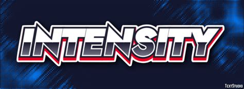 intensity text effect  logo design word