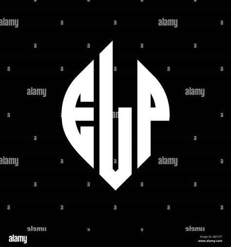 Elp Circle Letter Logo Design With Circle And Ellipse Shape Elp