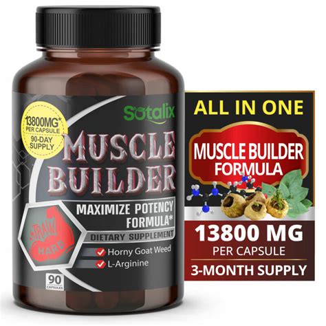 Ultra Muscle Builder Supplement 13800mg Highest Potency With L Arginine