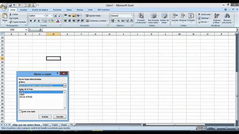 C Mo Mover Copiar Una Hoja De Un Libro De Excel A Otro Youtube