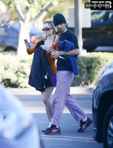 Lily Rose Depp Sexy Seen Braless Flaunting Her Tits In La Aznude