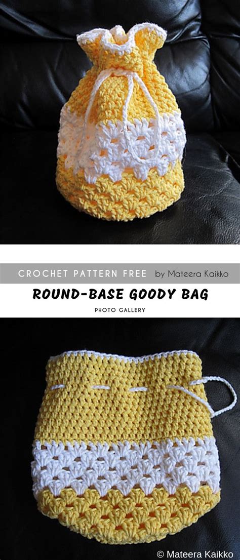 Round Base Goody Crochet Bag FREE Crochet Bag Pattern Free Crochet