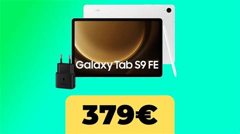 Samsung Galaxy Tab S9 Fe Il Tablet è In Forte Sconto Per Il Black